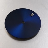 Bandjoy - Esfera de Reloj de Metal Estéril en Blanco de 28.5mm, Sin Luminosidad, Color Sólido, Compatible con Movimientos NH35 y NH36, Piezas de Modificación