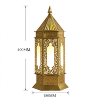 Lampe suspendue traditionnelle marocaine en fer forgé, design personnalisé, blanc chaud et or, pour la maison ou la mosquée, fabrication chinoise.