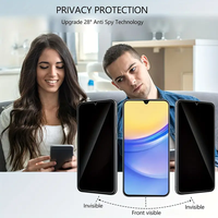 Pelindung layar Privasi untuk Samsung M10 M20 M30 M40 M50 M31 M14 M54 tidak ada gelembung Anti-spy pelindung kaca Tempered