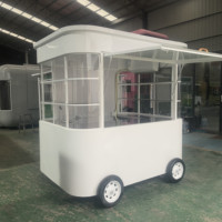Nouveauté 2025, vente chaude, sortie d'usine, chariot mobile pour café, thé au lait, lait de soja, jus frais, salade de fruits et légumes