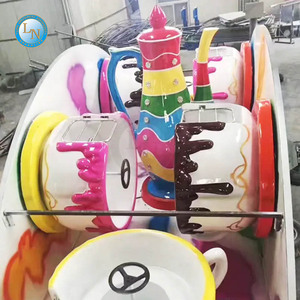 Attraction de parc d'attractions à thème de haute qualité Jeux mécaniques Tasse à café rotative Manèges à vendre - Product Image 3