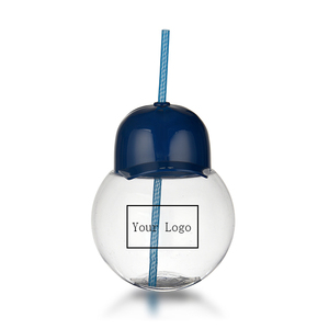 ढक्कन और स्ट्रॉ के साथ 24 आउंस प्लास्टिक नॉवेल्टी बेसबॉल हेलमेट ड्रिंकिंग बॉल के आकार का कप - Product Image 6