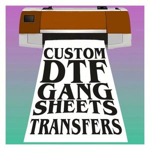 Custom Dtf Gang Sheet Heat Press Sticker UV DTF Print t Shirt Clothing Heat Transfer Fabric Dtf Transfers Designs - Product Image 1