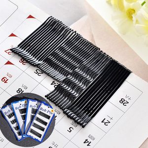 Black Bobby Pins 10Pcs Metal Hair Clips For Women Daily Use Wavy Updo Fixing Invisible Hair Accessories - Product Image 2
