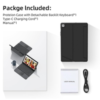 Casing Keyboard Nirkabel Multi Sudut yang Dapat Dilepas untuk Samsung Galaxy Tab S6 Lite 10.4" Pelindung Keyboard Bisnis