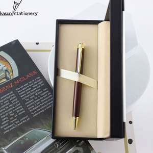 Bolígrafos de Lujo Populares en Color Borgoña con Detalles en Dorado, con Caja, para Regalo Ejecutivo o Souvenir - Product Image 2