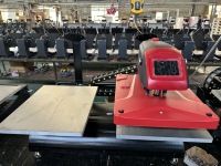 Presse à Chaud Électrique Automatique Double Station Personnalisée pour Sublimation, Machine d'Impression de T-shirts à Plat, 110V/220V, Garantie 1 An