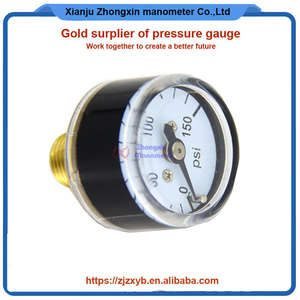 छोटे 25 मिमी आकार बॉयलर दबाव गेज 2.5% सटीकता के साथ छोटे 25 मिमी आकार बॉयलर दबाव गेज दबाव गेज - Product Image 4