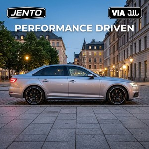 Cerchi in Lega JENTO 18 Pollici 8J 9J Sfalsati 5x112 ET42 ET45 CB66.6 Neri Lavorati a Macchina per Mercedes Audi A4 A6 VW Passat JWL VIA - Product Image 5
