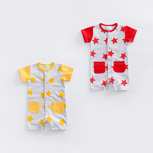 Body de Bebé con Botones y Estampado de Animales, Diseño de Estrella, Precio al por Mayor, de Fábrica China - Product Image 1