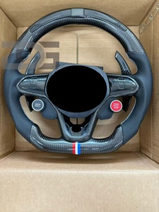 พวงมาลัยคาร์บอนไฟเบอร์ LED พร้อมปุ่มควบคุม สำหรับรถยนต์ <span class=keywords><strong>VW</strong></span>/Volkswagen MK7 GTI Golf 6 7 7.5 R R-Line CC Polo Passat B8 <span class=keywords><strong>TDI</strong></span> อุปกรณ์ตกแต่งรถยนต์ - Product Image 3