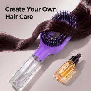 Cepillo de Vapor para el Cabello con un Solo Botón, Alisador Antifrizz, Desenredante, Portátil, para Cabello Húmedo y Seco con Rociador de Agua - Product Image 6