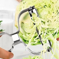 Duurzame brede roestvrijstalen koolrasp, handmatig, multifunctioneel keukengereedschap, aardappel-, groente- en fruit-schiller.