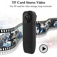 Mini caméra corporelle HD 1080P à clipser, vision nocturne, micro-caméscope portable, enregistreur vidéo DV pour sport et randonnée