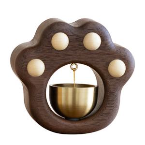 Campana colgante de puerta de estilo japonés, campana de succión de viento con garra de gato no intencional, regalo bonito para timbre - Product Image 1