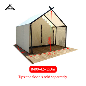 Casa Prefabricada Pequeña, Hotel al Aire Libre, Safari, Carpa de Glamping Impermeable, Carpa de Camping Familiar de Lujo, Una Habitación, 2-4 Personas, 4 Estaciones - Product Image 5