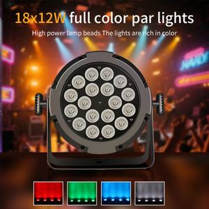 Luz LED Par RGBW de 18*12w para Producción y Fabricación AICPOSE, Resistente al Agua, Inalámbrica, DMX, para Exteriores - Product Image 6