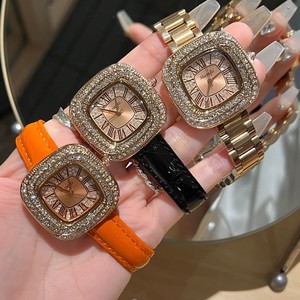Orologi al Quarzo da Donna <span class=keywords><strong>di</strong></span> <span class=keywords><strong>Marca</strong></span>, Bestseller all'Ingrosso, Impermeabili, con Quadrante Quadrato Incastonato <span class=keywords><strong>di</strong></span> Diamanti, Stile Coreano - Product Image 4