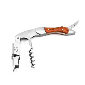 ที่เปิดขวดสแตนเลสพร้อมด้ามไม้สีสันสดใส ที่เปิดขวดอเนกประสงค์ ขนาด 12.2 ซม. รูปทรงแบน สำหรับเปิดไวน์และเบียร์ - Product Image 5