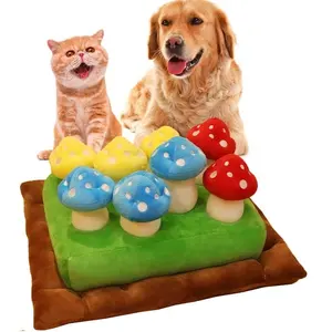 Großhandel New Style Interaktive Hundes pielzeug Karotte Schnupftabak Matte für Hunde Plüsch Puzzle Spielzeug 2 in 1 rutsch feste Nosework Feed Spiele
