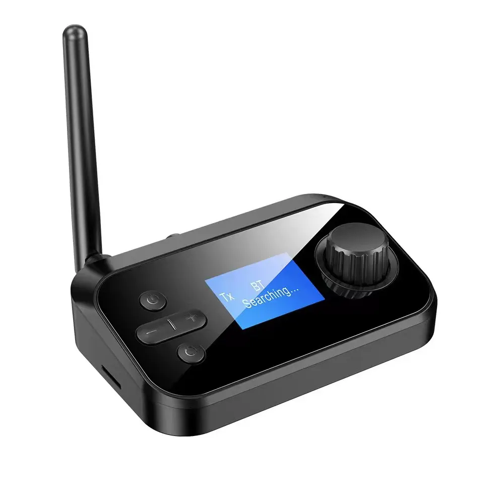 2021 New Customized Wireless Audio Receiver Transmitter With Screen Show For Tv Pair With Wireless Devices