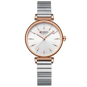 Montre pour femme de luxe personnalisée haut de gamme en acier inoxydable avec cadran en verre, pointeur, étanche, quartz, style sportif et professionnel - Product Image 5