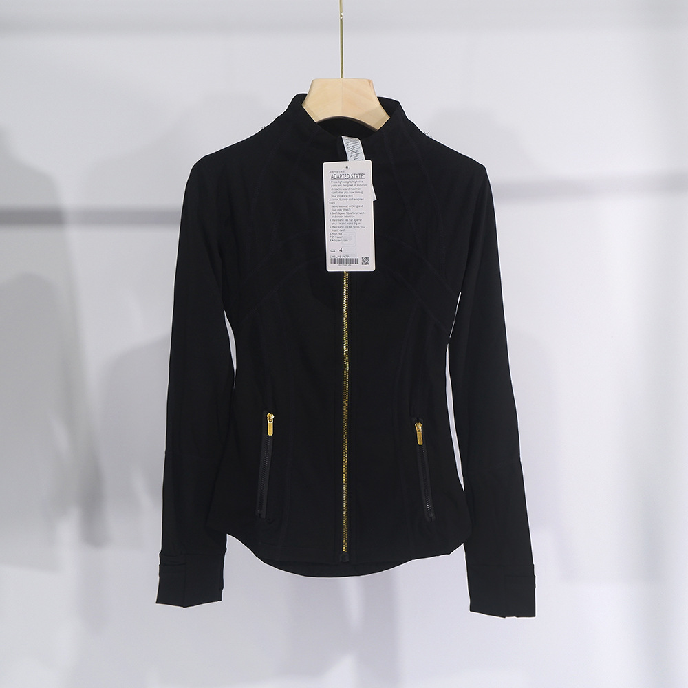 Cremallera dorada negra