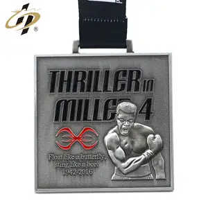 Medalla de tipo de producto 3D grabado personalizado de boxeo medallas