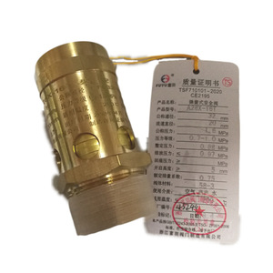 Válvula de seguridad A28X 16T de cobre, roscada, tipo resorte, para compresor de aire y vapor - Product Image 2