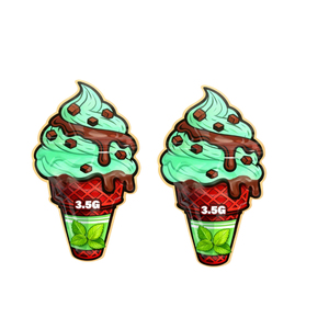 Custom Printed Soft Touch Plastic Packaging Funny Irregular Special Shaped 3.5G <strong>Cookie</strong> Die <strong>Cut</strong> Zip Lock Smell Proof Mylar Bags - Product Image 1