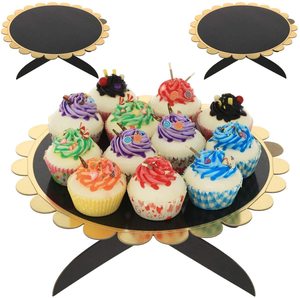 Customized Hot Sale Corrugated Board Paper Cupcake Holder 1 Tier <strong>Cake</strong> <strong>Stand</strong> Printed <strong>Cardboard</strong> Dessert Display <strong>Cake</strong> <strong>Stand</strong> - Product Image 5