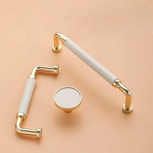 Bắc Âu Hợp kim kẽm ánh sáng sang trọng đơn giản màu rắn phần cứng 6312-128 vàng sáng + đỏ - Product Image 2