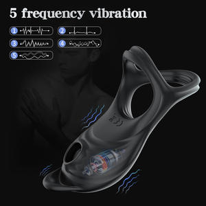 Anillo Vibrador para Hombre con Función de Succión, Anillos para Pene con Control Remoto, Estimulador de Clítoris, Juguete Sexual con 5 Vibraciones para Hombres y Parejas - Product Image 3