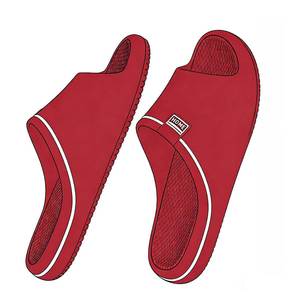 Home <b>Slippers</b> Non Slip Thick Sole EVA Indoor Outdoor For Men Women Red Black - Product Image 5