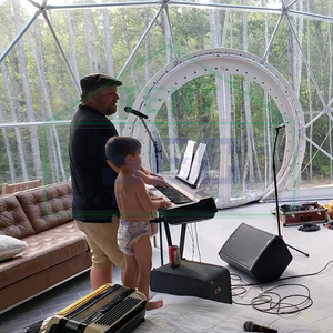 Tenda a Cupola Glamping da 6M in PVC e 8M di Diametro, Impermeabile, con Isolamento in Cotone e Struttura in Acciaio per Campeggio e Resort all'Aperto - Product Image 3