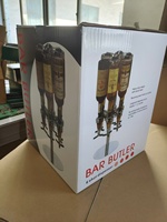 Distributeur de boissons rotatif PERA LK057B pour 6 bouteilles avec distributeurs de 1,0 oz et 1,5 oz, en plastique écologique durable, qualité commerciale