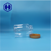 Pot en plastique PET transparent ovale sans BPA de qualité alimentaire pour les collations, le chocolat, les fruits confits