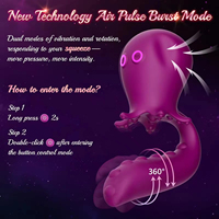 App-gesteuerter Sexschaukel-Vibrator mit Rotation, Rosen-Vibrator, Luftimpuls-Stimulator, Klitoris-Stimulator, Tentakel-Oktopus-Dildo-Vibrator für Frauen