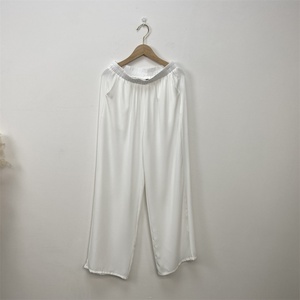 6809+1434 #   Abaya ChaomengFashion – Ensemble deux pièces uni avec fentes latérales, abaya modeste et pantalon assorti à poches - Product Image 5