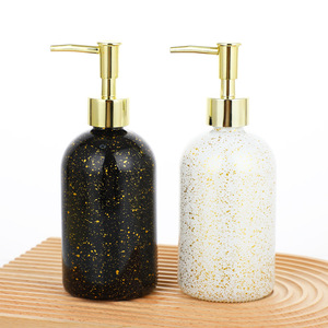 Chai thủy tinh cẩm thạch với push-loại con dấu tay sanitizer Dispenser vòi hoa sen Gel xà phòng bán buôn cổ bơm phun loại - Product Image 4