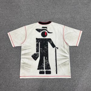 T-shirt Homme Personnalisé OEM Effet Vieilli Délavé à l'Acide Streetwear Impression Sérigraphique Coupe Oversize Boxy Courte - Product Image 2