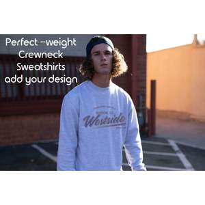 Sudaderas de cuello redondo de peso medio SS3000 unisex, sudaderas con capucha de impresión personalizadas-añade tu diseño - Product Image 3