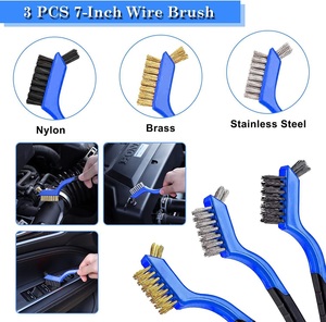 Kit de nettoyage automobile PMS 26 pièces, ensemble de brosses pour <span class=keywords><strong>le</strong></span> nettoyage intérieur avec accessoire de brosse douce pour perceuse, éponges de polissage - Product Image 5