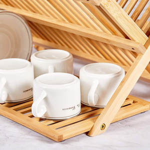 <span class=keywords><strong>Escurridor</strong></span> <span class=keywords><strong>de</strong></span> <span class=keywords><strong>platos</strong></span> <span class=keywords><strong>de</strong></span> madera plegable, estante <span class=keywords><strong>de</strong></span> secado <span class=keywords><strong>de</strong></span> vajilla <span class=keywords><strong>de</strong></span> bambú con soporte <span class=keywords><strong>de</strong></span> utensilios para cocina, 3 niveles - Product Image 4