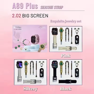 2024 Smartwatch A89plus <span class=keywords><strong>6</strong></span> in 1 abito da donna collana orecchini braccialetto anello Smartwatch gioielli di lusso Set per donna - Product Image 4