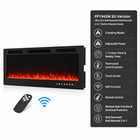 Cheminée électrique intelligente EU 42 pouces avec minuterie hebdomadaire intégrée Tuya WiFi et détection d'ouverture de fenêtre