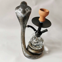 Narguilé portable de forme unique à tube unique en résine de serpent le plus vendu de nouvelle conception