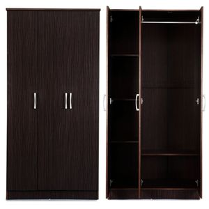 New Modern Laminate <strong>Mirror</strong> Design 4 Door <strong>Black</strong> Eco-friendly Soft Closing Bedroom <strong>Wardrobe</strong> for Hotel Apartment School Furniture - Product Image 5