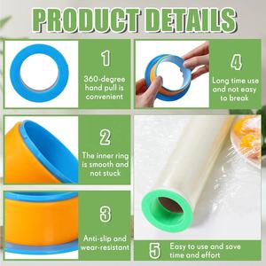 Wallepac 手持式拉伸膜蓝色分配器塑料薄膜包装工具适合直径3英寸的家具搬运保护器 - Product Image 3