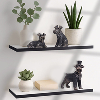 Décoration d'intérieur, figurines de chien vintage dorées, collection de figurines en résine, ensemble de 3 petites statues d'animaux